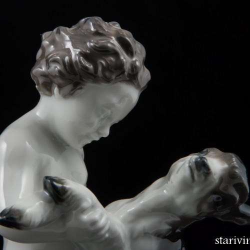 Путти с козленком, Rosenthal, Германия, 1930-50 гг