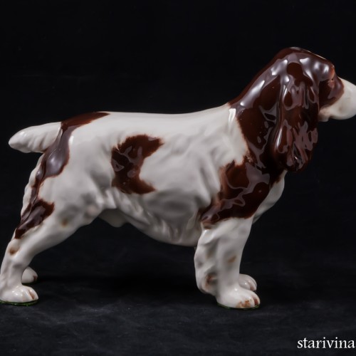 Спаниель бело-коричневый, Goebel, Германия, 1968 г