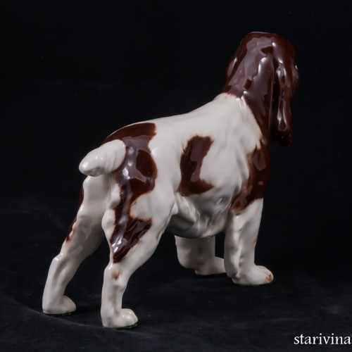 Спаниель бело-коричневый, Goebel, Германия, 1968 г