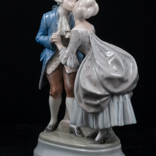 Романтическая пара в стиле рококо, Royal Copenhagen, Дания