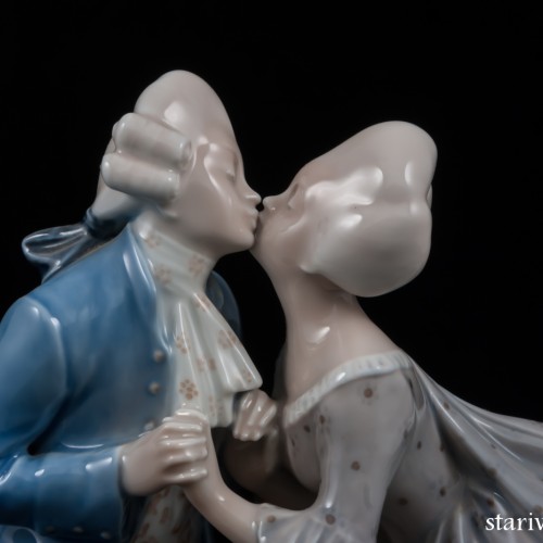 Романтическая пара в стиле рококо, Royal Copenhagen, Дания