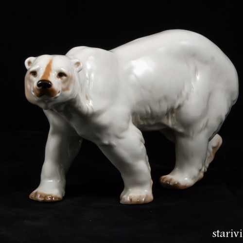 Идущий белый медведь, Hutschenreuther, Германия, 1970 гг