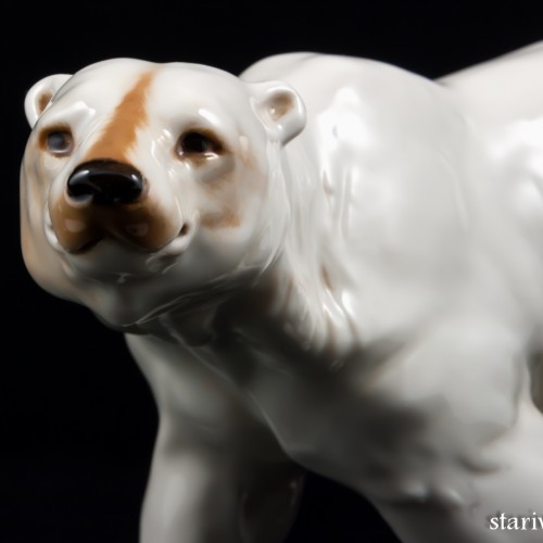 Идущий белый медведь, Hutschenreuther, Германия, 1970 гг