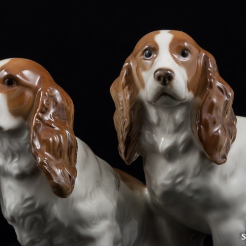 Два спаниеля, Hutschenreuther, Германия, 1970 гг