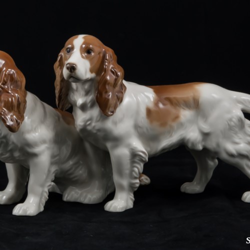 Два спаниеля, Hutschenreuther, Германия, 1970 гг