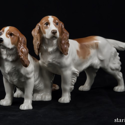 Два спаниеля, Hutschenreuther, Германия, 1970 гг