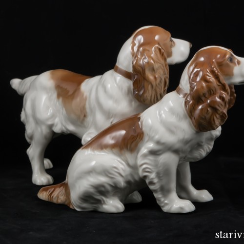 Два спаниеля, Hutschenreuther, Германия, 1970 гг