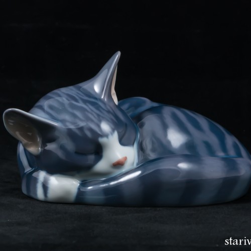 Спящий котенок, Royal Copenhagen, Дания, 1960 гг