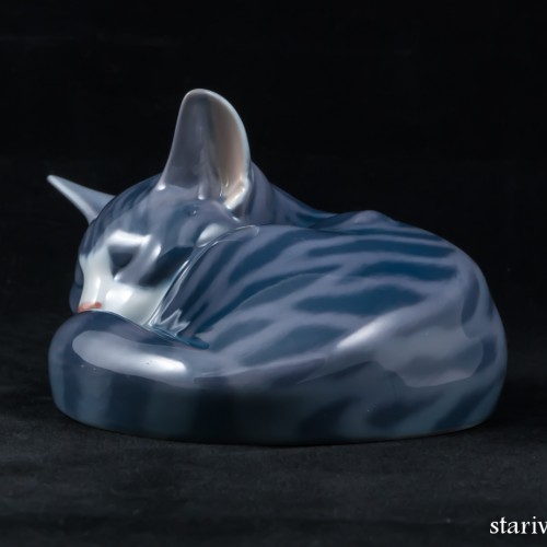 Спящий котенок, Royal Copenhagen, Дания, 1960 гг