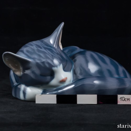 Спящий котенок, Royal Copenhagen, Дания, 1960 гг