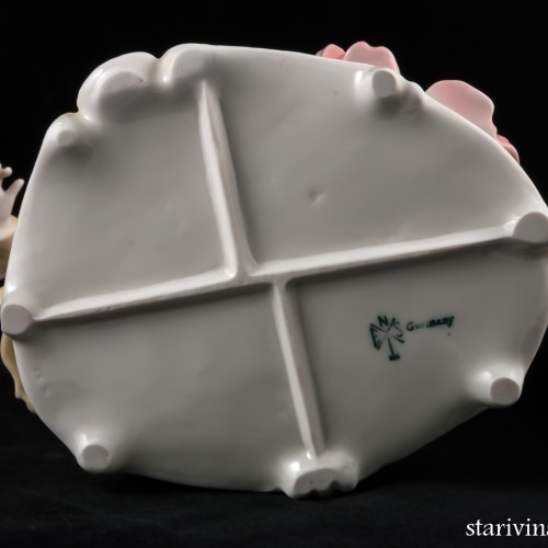 Пара, кавалер в сиреневом, дама в розовом, Karl Ens, Германия, 1920-30 гг