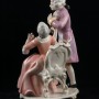 Пара, кавалер в сиреневом, дама в розовом, Karl Ens, Германия, 1920-30 гг