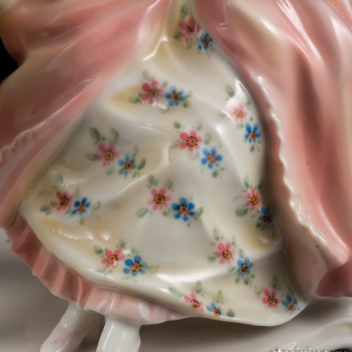 Пара, кавалер в сиреневом, дама в розовом, Karl Ens, Германия, 1920-30 гг