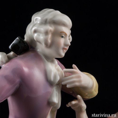 Пара, кавалер в сиреневом, дама в розовом, Karl Ens, Германия, 1920-30 гг