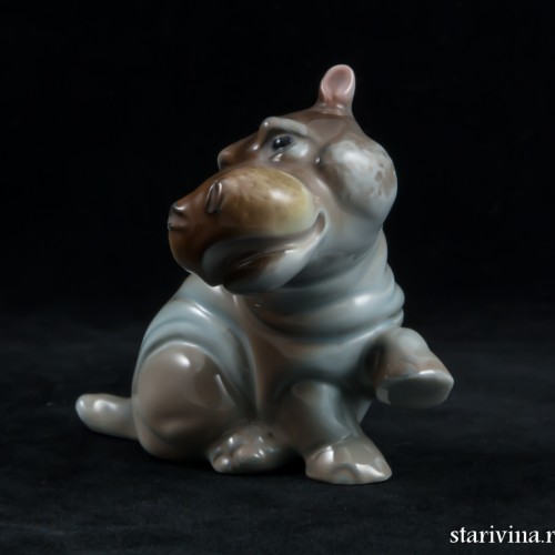 Бегемотик, миниатюра, Rosenthal, Германия, 1950 гг