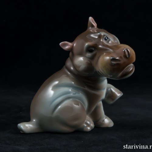 Бегемотик, миниатюра, Rosenthal, Германия, 1950 гг