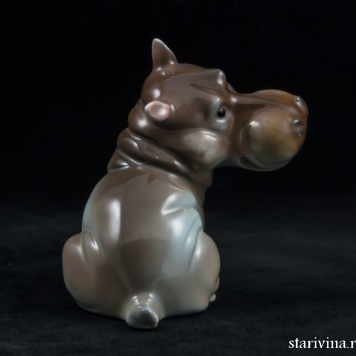 Бегемотик, миниатюра, Rosenthal, Германия, 1950 гг