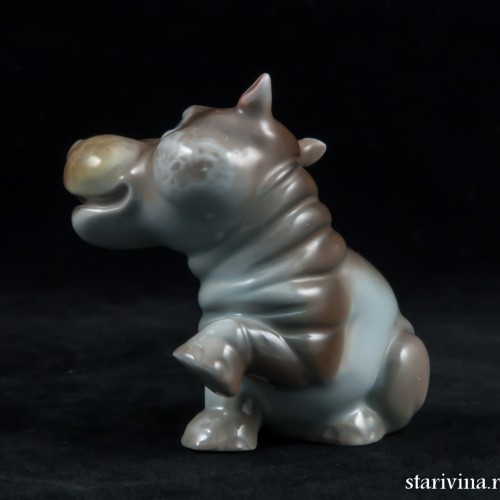 Бегемотик, миниатюра, Rosenthal, Германия, 1950 гг