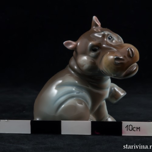 Бегемотик, миниатюра, Rosenthal, Германия, 1950 гг