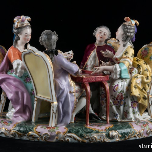 Игра в карты, Porcelaine de Paris, Франция, 19 в