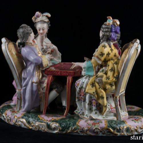 Игра в карты, Porcelaine de Paris, Франция, 19 в
