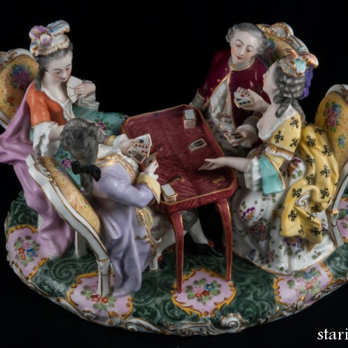 Игра в карты, Porcelaine de Paris, Франция, 19 в