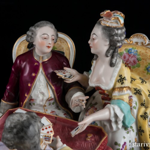 Игра в карты, Porcelaine de Paris, Франция, 19 в