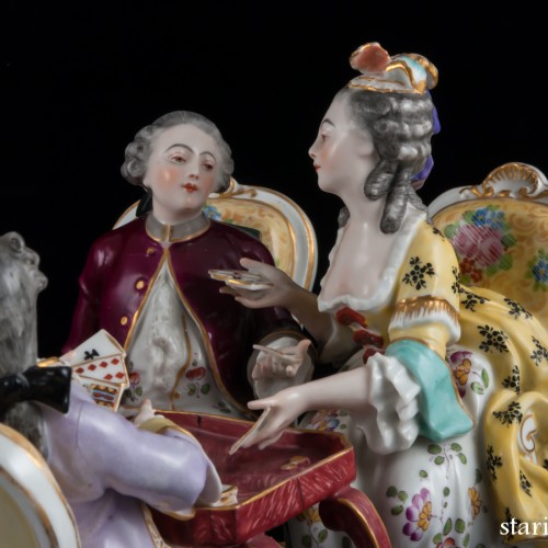 Игра в карты, Porcelaine de Paris, Франция, 19 в