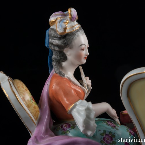 Игра в карты, Porcelaine de Paris, Франция, 19 в