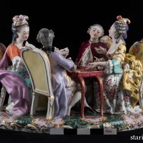 Игра в карты, Porcelaine de Paris, Франция, 19 в