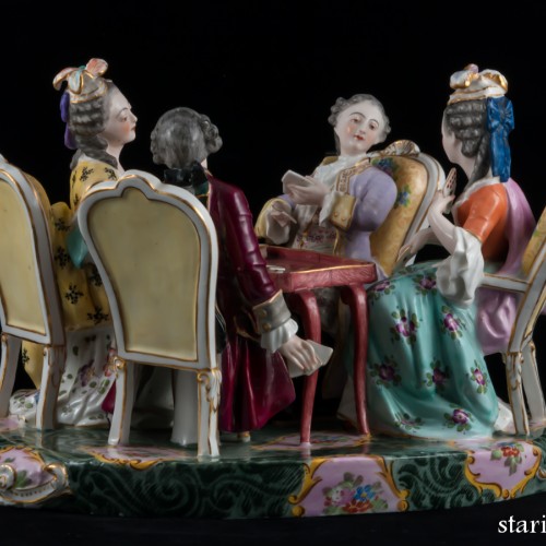 Игра в карты, Porcelaine de Paris, Франция, 19 в