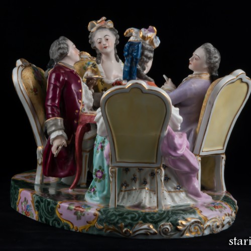 Игра в карты, Porcelaine de Paris, Франция, 19 в