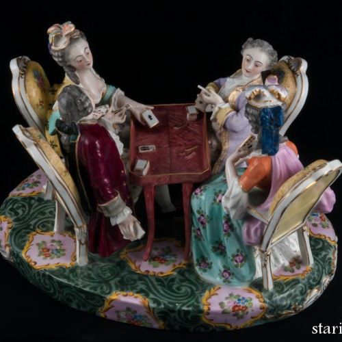 Игра в карты, Porcelaine de Paris, Франция, 19 в