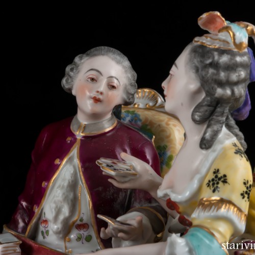 Игра в карты, Porcelaine de Paris, Франция, 19 в