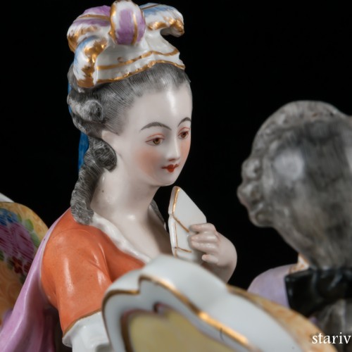 Игра в карты, Porcelaine de Paris, Франция, 19 в