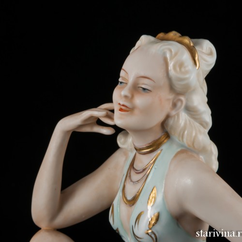 Дама в купальнике на стуле, Unterweissbach, Германия, 1958-76 гг