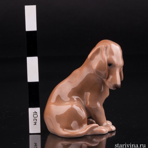 Такса виноватая, миниатюра, Bing & Grondahl, Дания, 1950 гг