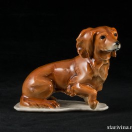 Такса, сидящая, Alka Kaiser, Германия, 1970 гг