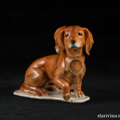 Такса, сидящая, Alka Kaiser, Германия, 1970 гг