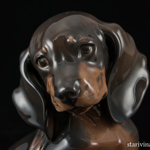 Сидящий щенок таксы, Rosenthal, Германия, 1960 гг