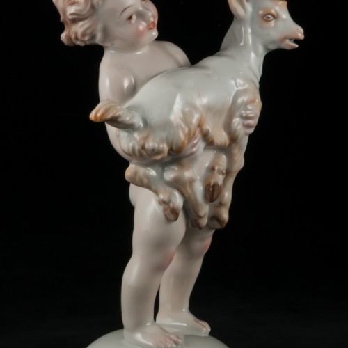 Путти с козленком, Rosenthal, Германия, 1936 г