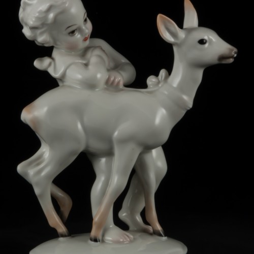 Путти с олененком, Rosenthal, Германия, 1936 г