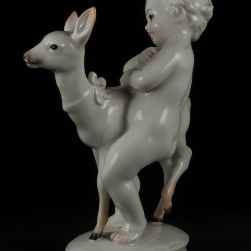 Путти с олененком, Rosenthal, Германия, 1936 г