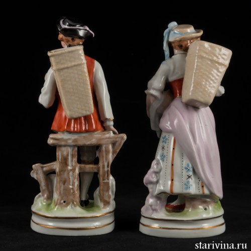 Пара с корзинами, Дрезден, Германия, сер. 20 в