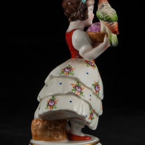 Девочка с попугаем, Ernst Bohne Sohne, Германия, до 1937 г