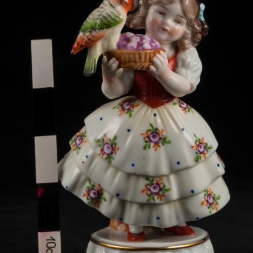 Девочка с попугаем, Ernst Bohne Sohne, Германия, до 1937 г