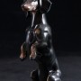 Черная такса, стоящая на задних лапах, миниатюра, Rosenthal, Германия, сер. 20 в