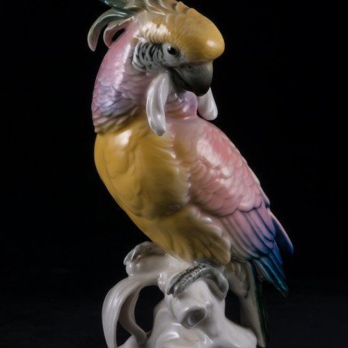 Попугай какаду розовый, Karl Ens, Германия, сер. 20 в