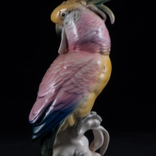 Попугай какаду розовый, Karl Ens, Германия, сер. 20 в