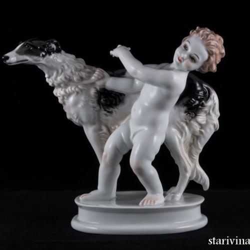 Путти с борзой, Rosenthal, Германия, 1934-56 гг